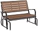 Lifetime 60055 Glider Bench, Faux Wood, 4', Brown