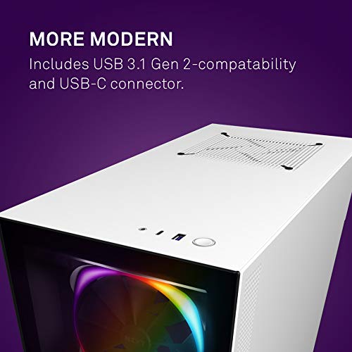 Nzxt H510 Elite Ca H510e W1 Premium Mid Tower Atx Case Pc Gaming Case White Black Corsair Rmx Series Rm850x 850 Watt 80 Gold Certified Fully Modular Power Supply Cp Na In Dubai