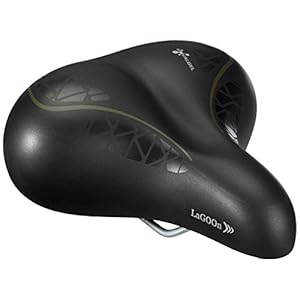 Selle Royal-stadszadel met gel en elastomeervering, zwart, 6469