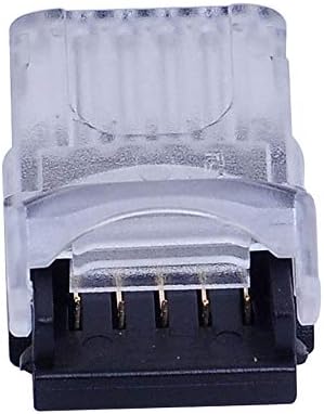 LED Strip Connector 5 Pin for 12mm RGBW Waterproof LED Strip Lights- Strip to Wire Quick Connection, 22-20 AWG Wire No Stripping.There is no Welding.(12Pcs 5-Pin Strip to Wire Connectors)
