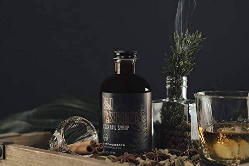 Strongwater-Old-Fashioned-Syrup-Makes-32-Cocktails-Non-Alcoholic-Craft-Cocktail-Mixer-Handcrafted-Old-Fashioned-Mix-with-Bitters-Organic-Demerara-Sugar-Just-Add-Bourbon-or-Whiskey