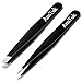Tweezers Set, Surgical Grade Stainless Steel Eyebrows Tweezers, Also Great Precision for Facial Hair, Ingrown Hair, Splinter, Blackhead and Tick Remover