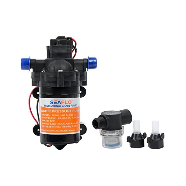 Seaflo-12v-28-GPM-45-PSI-Water-Pressure-Pump-Boat-Marine-Plumbing