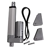 Zowaysoon 12V Electric Linear Actuator 100m/4inch Stroke 1500N DC Motor Linear Motion Controller with Limit Switch