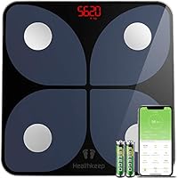 Body Fat Scale, Smart Bathroom Weight Scale Wireless BMI Body Composition Monitor, High Precision Health Analyzer with...