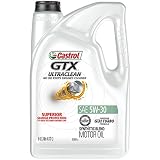 Castrol 03096 GTX ULTRACLEAN 5W-30 Motor Oil, 5 Quart
