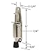 FPL Door Locks DH5-32D Spring Loaded Step-On Door Stop - Stainless Steel