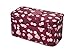 VAYEEBO Travel Luggage Organizers Packing Cubes-Compression Pouches for Underwear,Bra,Socks(Wine Daisy)