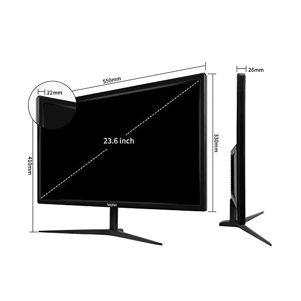 Thinlerain 24 Inch PC Monitor 144Hz 1920x1080P Computer Monitor HDMI/DisplayPort / 2ms / VESA/USB