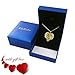 NEWNOVE Butterfly Love Heart Necklaces for Women Necklace Jewelry Gifts for Her on Anniversary/Christmas/Birthday Gifts for Women Mom Grandma Wife (Yellow)