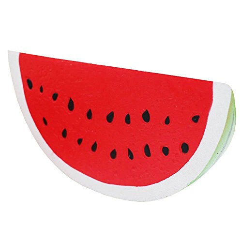 Insaneness Xmas Gift Baby Toys Jumbo Slow Rising Squishies Toys Scented Squeeze Watermelon Stress Relief Toy (Red) - Thumbnail 6