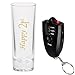 21st 2 oz. Shooter Shot glass Birthday Part Twenty One with Breathalyzer (Gold)