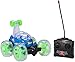 Top Race Remote Control Car Cyclone Twister RC Stunt Car with LED Lights and Music - BLUE- 49Mhz