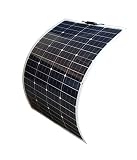 WindyNation 100W 100 Watt 12V Bendable Flexible Thin Lightweight Monocrystalline Solar Panel Battery Charger for RV, Boat, Cabin, Off-Grid