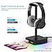 RGB Headphone Stand with USB Charger KAFRI Desk Gaming Headset Holder Hanger Rack with 3 USB Charging Port and 2 Outlet – Suitable for Gamer Desktop Table Game Earphone Accessories Boyfriend Giftthumb 2