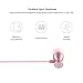 Acode In-Ear Earbuds Earphones Headphones, 3.5mm Metal Housing Magnetic Best Wired Bass Stereo Headset Built-in Mic/Hands-free/Volume Control+Carrying Case+3 Pair Earbuds (Rose Gold)
