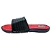 FUNKYMONKEY Men's Slide Sandals Adjustable Slip on Slipper (10 M US, Red/Blue)