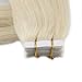 Full Shine Tape in Hair Extensions Real Human Hair 60 Platinum Blonde Tape Hair Extensions Real Human Hair 16 Inch Invisible Remy Human Hair Extension 50g Extensions Human Hair Natural 20 Pcs
