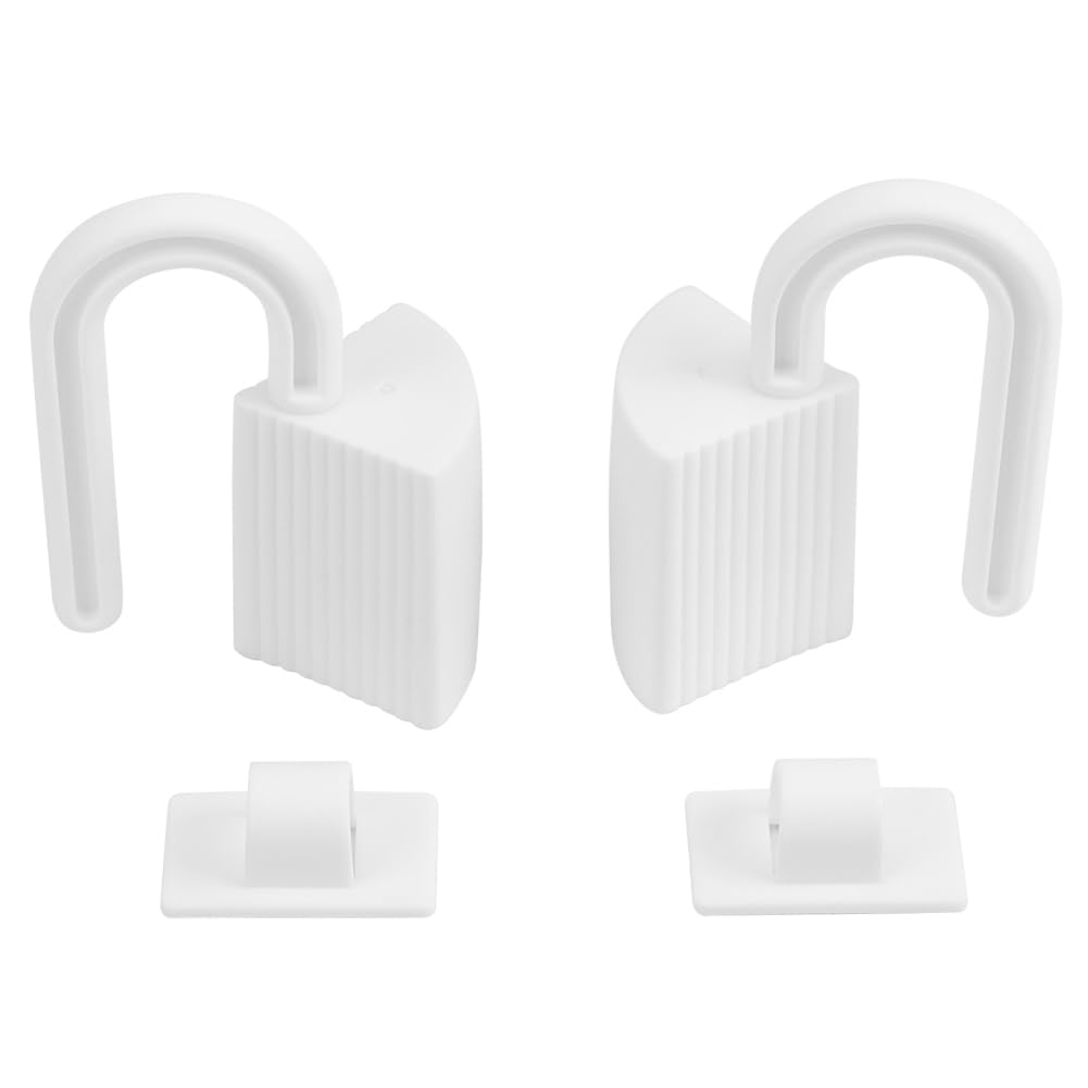 Nikou 2PCS Hinge Guard, Door Finger Pinch Guards, Baby Proofing Door Stopper Finger Guard, Child Safety Plastic Anti Door Slam Door Lock for Baby Finger Protection (White)