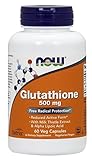 NOW Foods Glutathione 500mg Plus, 60 Vcaps (2 bottles of 60)