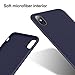 iPhone X Case, iPhone 10 Case, RANVOO Apple iPhone X Premium Flexible Soft Rubber Silicone Scratch Resistant Protective Cover Case for iPhone X Dark Blue