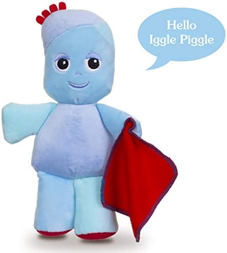 Tv Movie Character Toys In The Night Garden Plush Talking Iggle Piggle With Blanket Toy Figure Sounds Toys Games