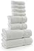 TURKUOISE TURKISH TOWEL 2 Bath Towels, 2 Hand Towels, 4 Wash Clothes Towel (8-Pieces)