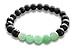 Mana Vibes Lava Rock and Matte Green Aventurine Essential Oil Diffuser Bracelet, Unisex Essential Oil Jewelry, 8mm Beads