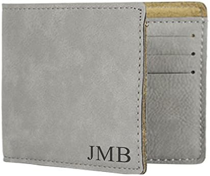 Personalized Bifold Wallet for Man, Custom Engraved Wallets for Dad, Any Initials - Fathers Day, Christmas F27