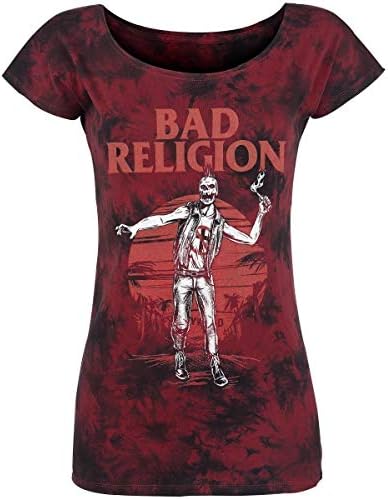 Bad Religion Punk Apocalypse Girls Shirt Burgundy