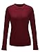 Regna X Basic Women's Boat Scoop Neck Long Sleeve Top (Color Pack of 3)