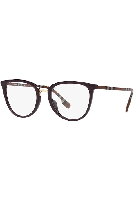 Amazon.com: BURBERRY Eyeglasses BE 2366 U 3853 Katie Black 