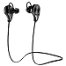 Bluetooth Headphones, HOPDAY Wireless Earbuds Sports Running Earphones with Built-in Mic, Noise Cancelling Stereo Sound Sweatproof Workout Headsets Play Up to 7 Hours, Black