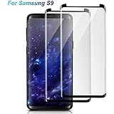 Galaxy S9 Screen Protector Glass, [Case Friendly] [3D Curved] [Anti-Scratch] [Anti-Bubble] Tempered Glass Screen Protector Samsung Galaxy S9 (2 Pack, Black)