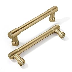 khtumeware 6 Pack Brushed Brass Cabinet Pulls 3-3/4