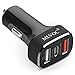 MLVOC MLVOC-CC Separate Chips USB Car Charger with Type-C and Qualcomm Quick Charge 3.0 Technology
