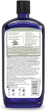 Dr Teal's Hemp Seed Oil Foaming Bath with Bergamot Cedarwood Thyme Essential view 2
