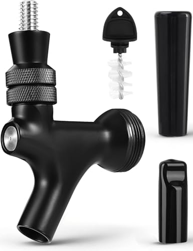 Draft Beer Keg Tap Faucet, Stainless Steel Core Brass USA Standard 1-1/8"