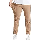Mugsy Men's Chino Pants, Classic Fit, Stretch Khakis, Comfortable, Flexible, True to Size
