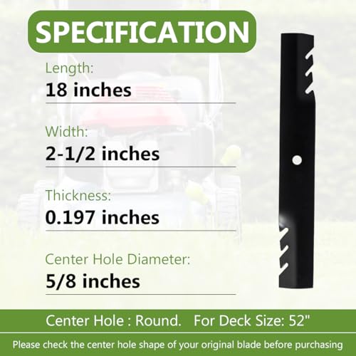 482878 Commercial Mulching Blades Set Replaces Scag A48108 48108 481707 481711 48185 photo 8