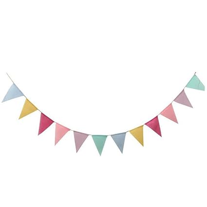 Demarkt Girlande Wimpel Kette Wimpelkette für Party 4m*12.5cm*17cm Bunt