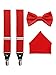Suspenders, Bow Tie and Pocket Hanky Set