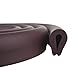 Elf Star U Shape Glass Table Edge Protectors Premium High Density Foam Baby Safety Bumper Guard 2 Meters (6.5 FT) Brown
