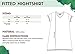 Women's V-Neck Nightshirts by LazyOne | Cute Pajamas Night Shirt + Sizes S/M and L/XL (Small/Medium, Moody Cow)