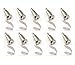 Chris-Wang 10Pcs Adjustable Hanger Hooks - Professional Art Gallery Display Hanging System Accessories