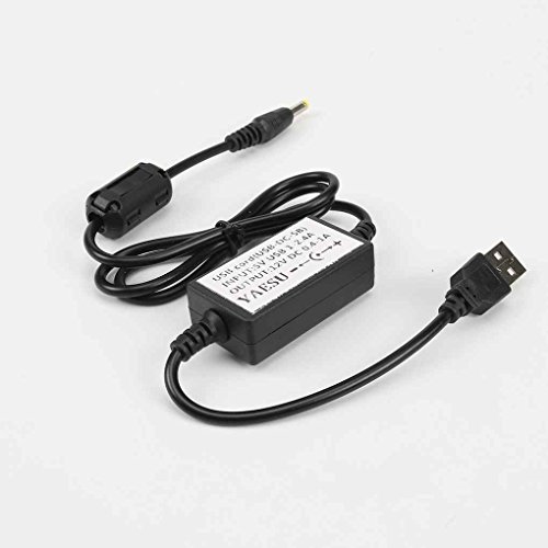 EgalBest Black USB Intercom Charging Cables Chargers for Yaesu VX-8R VX-8DR VX-8GR FT1DR FT2DR FT1XDR FT-817 VX-5R Radios