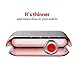 Apple Watch 3 Case, Smilelane iwatch Screen Protector Soft Flexible TPU All-Around Protective Case High Defination Clear Ultra-Thin Cover for Apple Watch Series 3 42mm (1 Rose-Pink + 1 Transparent)