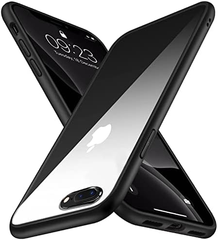 Dl3 Mobilak Case Compatible With iPhone 7 Plus/iphone 8 Plus, Clear Case  Shockproof Hard PC +Soft Silicone [Not Yellowing] Transparent Protective  Slim Case Phone (Black) price in Egypt | Amazon Egypt | kanbkam
