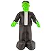 Halloween Haunters 7 Foot Inflatable Frankenstein Monster with LED Lights Indoor Outdoor Yard Lawn Prop Decoration - Blow Up Haunted House Party Display