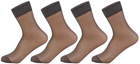 CHARHODEN 12 Pairs Women's Ultra-thin Short Ankle Socks Silk Stockings soft